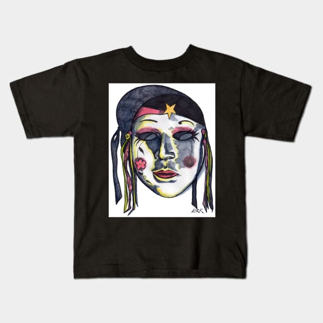 Mask 1 Kids T-Shirt by jerrykirk